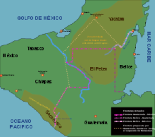 tratado de limites con Guatemala