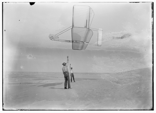 The Wright brothers design a kite that would later be used as a model for their first aircraft