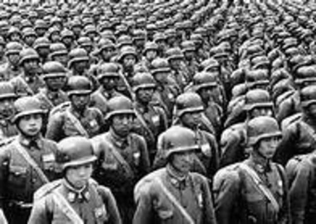 Japan enters into the war on Great Britain's side