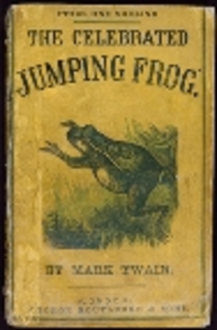 Mark Twain Writes "The Celebrated Jumping Frog of Calaveras County"