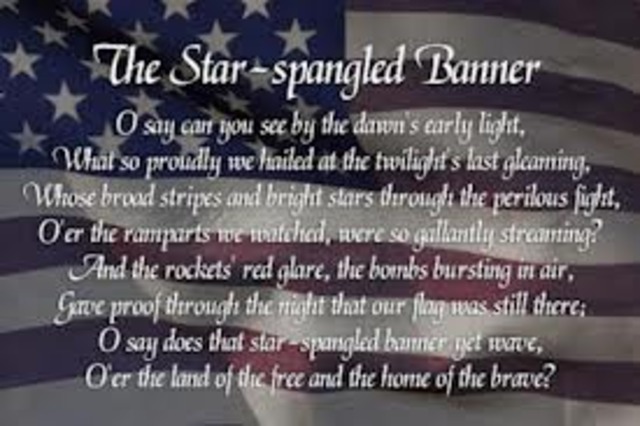 Writing of the Star Spangled Banner