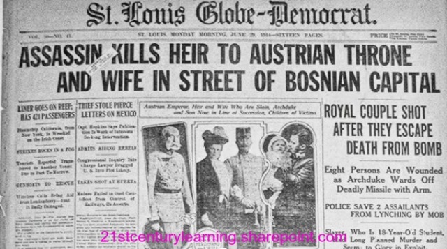 Austria-Hungary declares war on Serbia