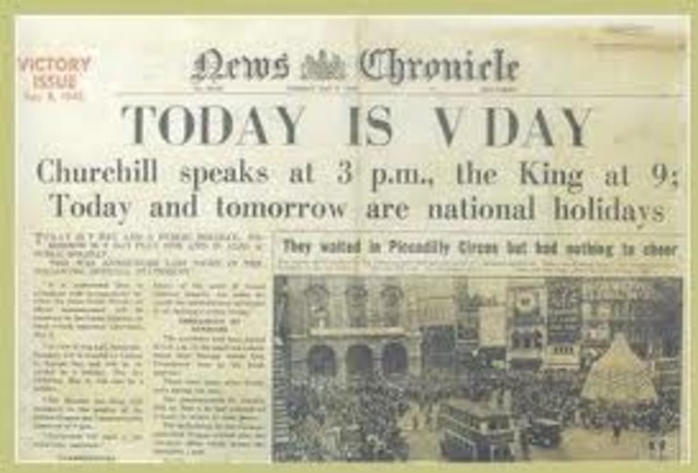 V.E day Victory in Europe