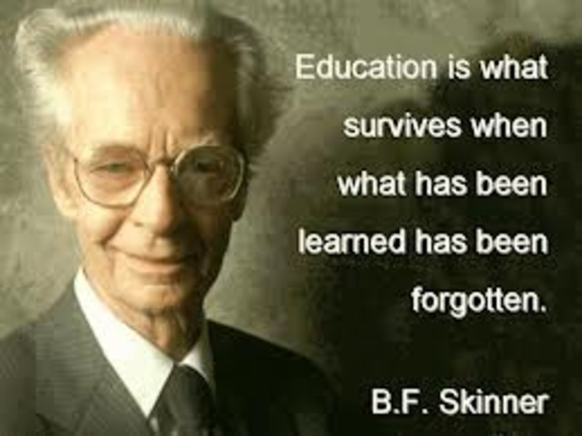 B.F. Skinner publishes Behaviorism thories...