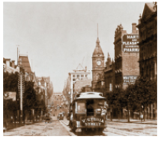 Melbourne's cable tram system began