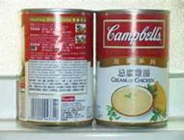 canned soup