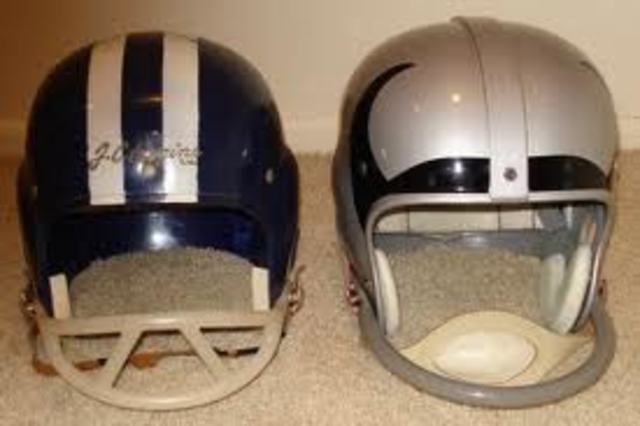 Plastic helmets and internal padding