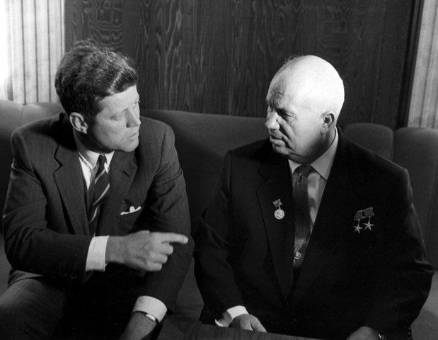 Khrushchev & Kennedy indulge in brinkmanship