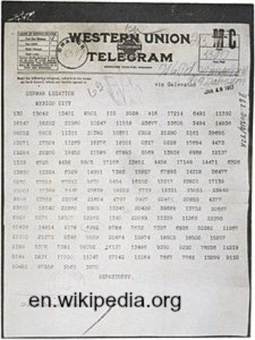 German Officers Interrupt the Zimmerman Telegram and the US Declares War on Germany