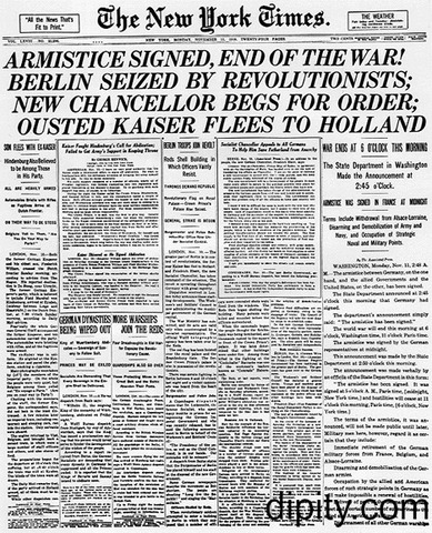 The Armistice is signed