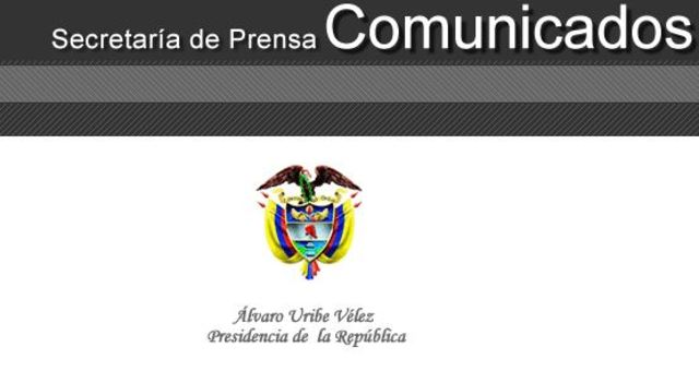 Comunicado presidencia