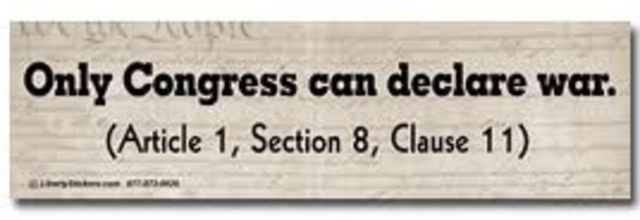 Congress Declares War on Britian