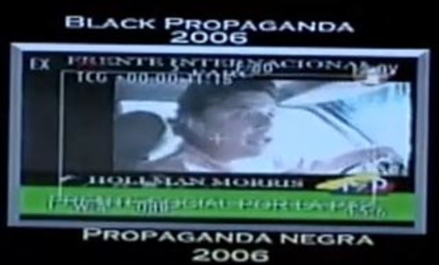 Difusión del video sobre Hollman Morris