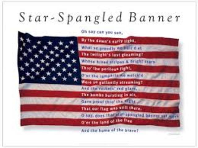 Writing of the Star Spangled Banner