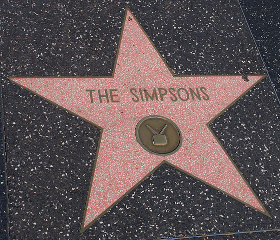 The Simpsons Get A Hollywood Star On The Walk Of Fame