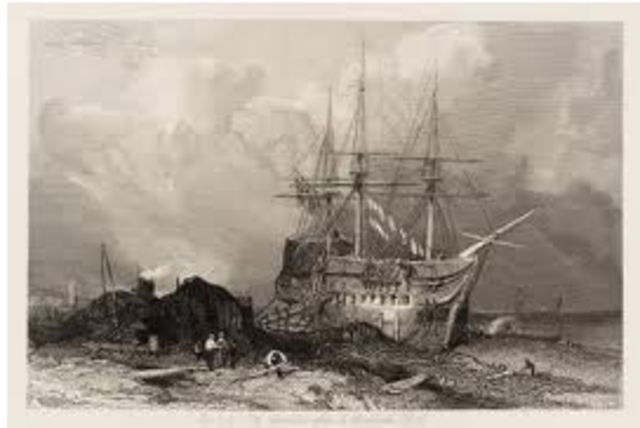 Britain Blockades American Ports