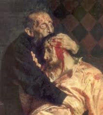 Czar kills his son and his only hier