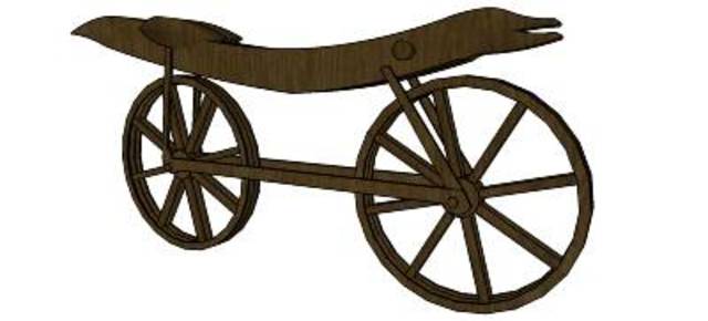 1790 Monsieur SIvrac created first bicycle called Celerifere