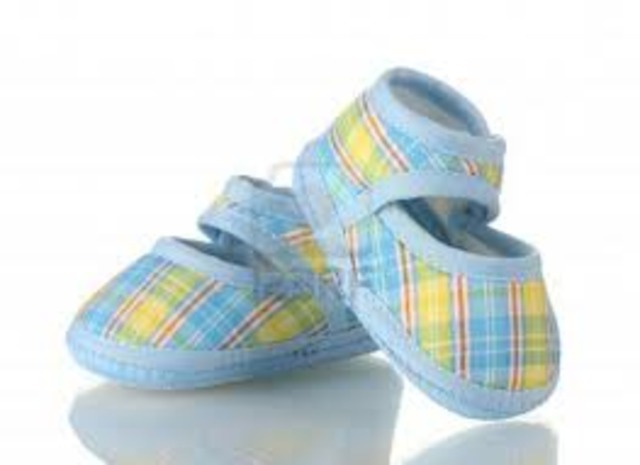 First time wearing shoes.