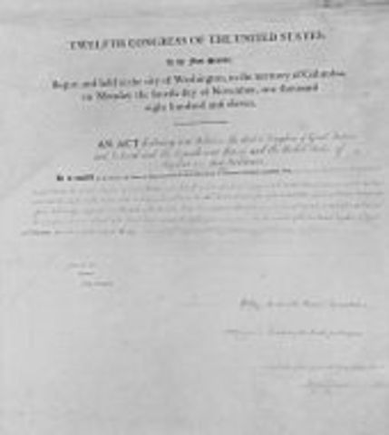 Congress Declares War on Britain