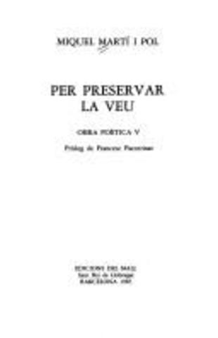 Per preservar la veu