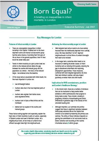 'Born equal' published