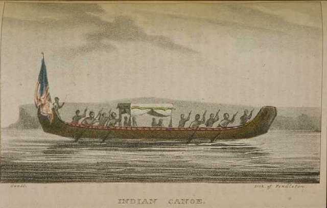 Gust of wind flipps boat and Sacagawea saves stuff