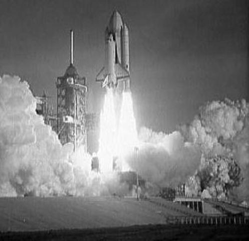 First Space Shuttle is launched