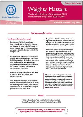 'Weighty matters' published