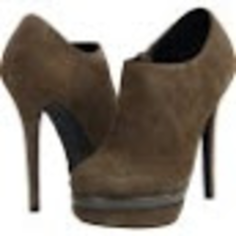 The first high heel shoe