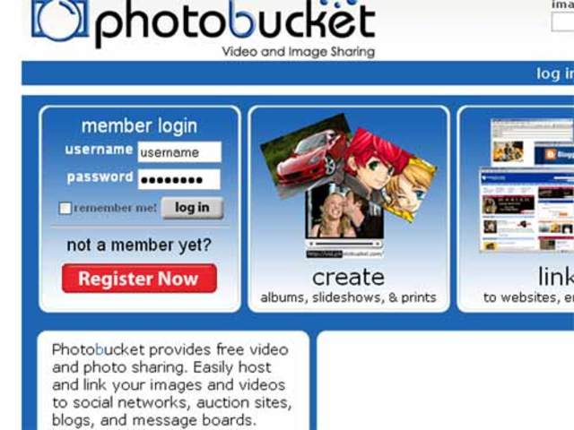 Photo bucket website