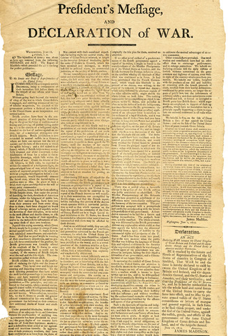 Congress Declares War on Britain