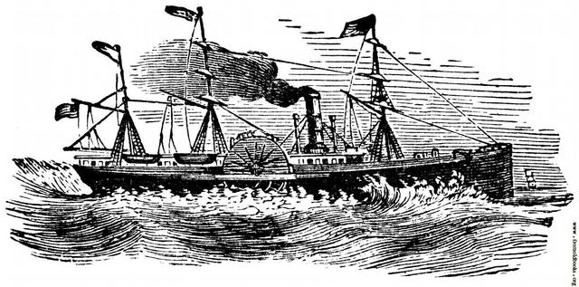 American Steam Ships off Japanese Shores