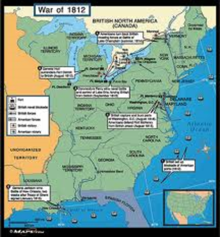 Britain Blockades American Ports