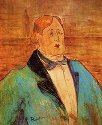 Henri Toulouse viaja a Londres para retratar a Oscar Wilde