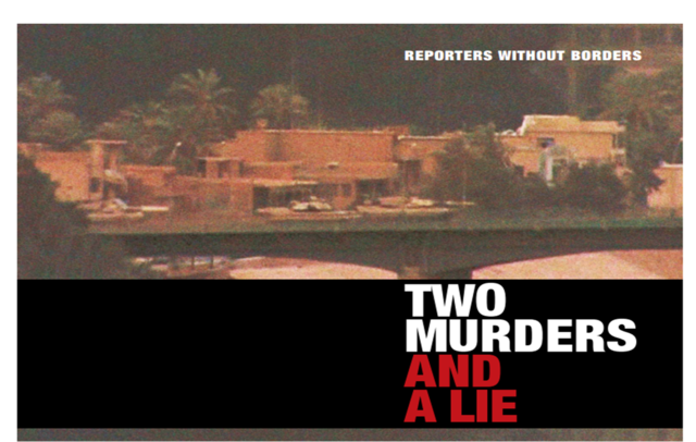Reporteros Sin Fronteras publica "Dos homicidos, una mentira"