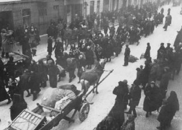 German and Austrian jews deported to ghettos