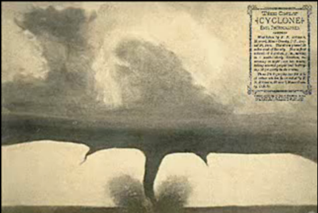 First Photograph of a Tornado