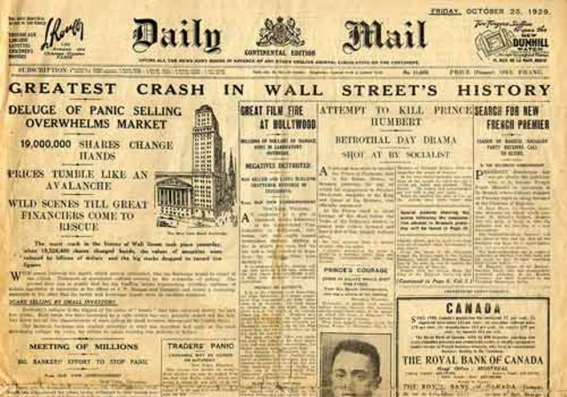 US: Wall Street Crash