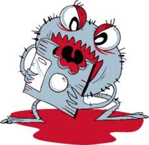 Primeiro vírus de computador.