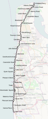 A private road is built to Blackpool