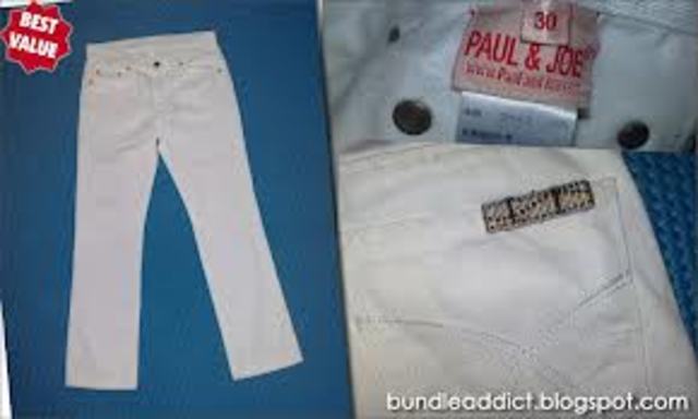The First White Jeans Made