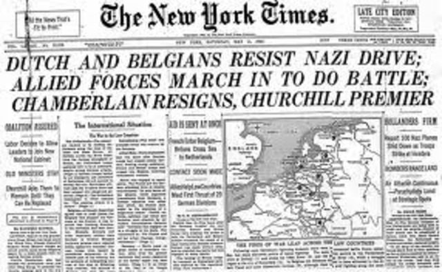 Germany attacks Western Europe