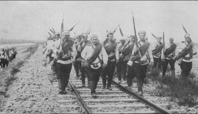 Austria-Hungary sends an ultimatum to Serbia.