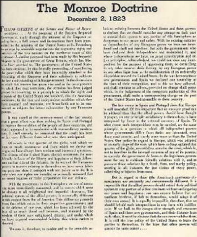 Monroe Doctrine