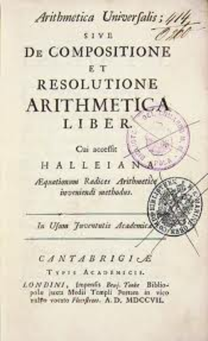 Isaac publishes Arithmetica universalis.