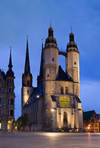 1545-46 Luther preached three times in the Market Church in Halle​​​