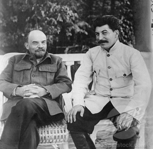 Death of Lenin, Stalin takes power