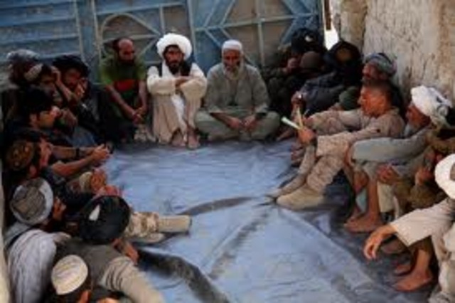 Shura [meeting] of Taliban leaders.