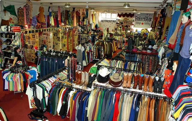 Working as a store clerk.